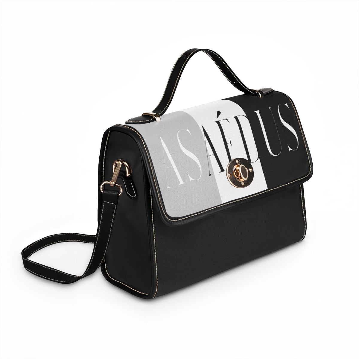 Leather Trim Satchel bag
