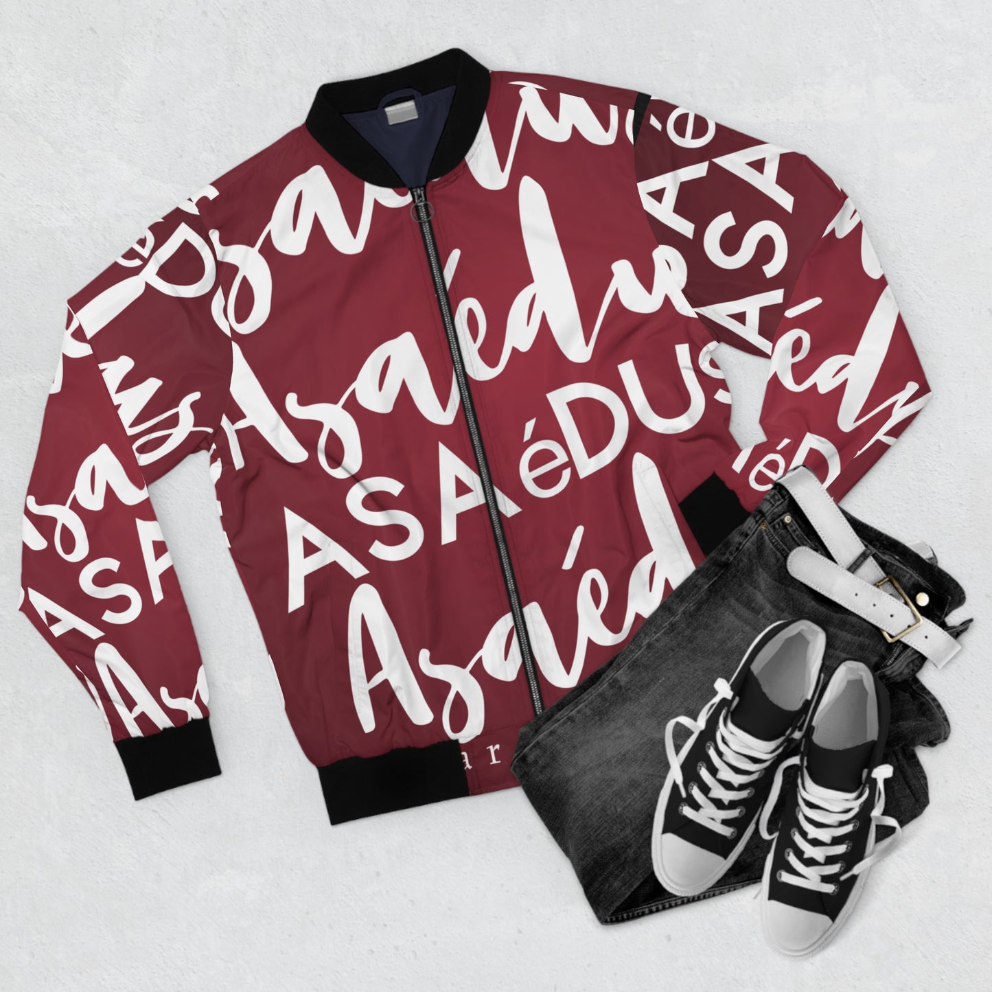 Artsy bomber jacket