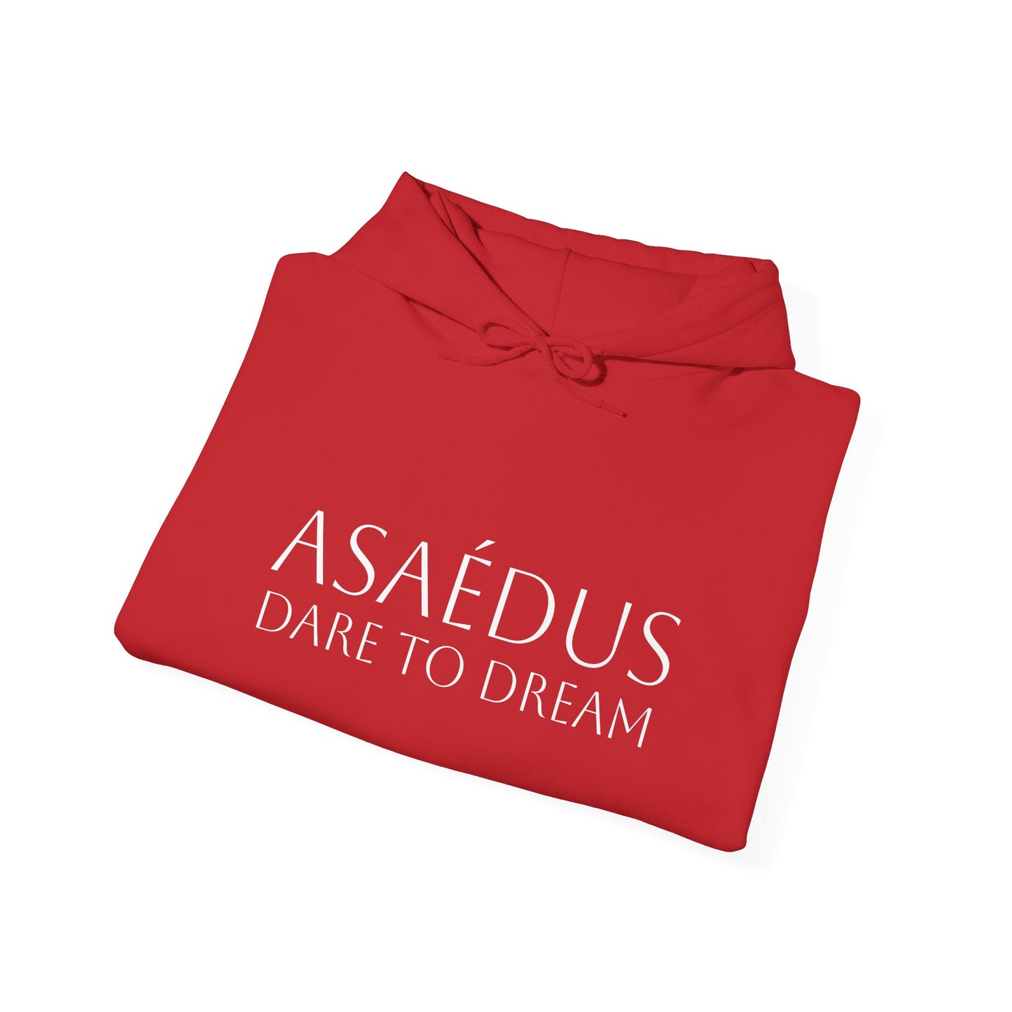 Red unisex hoodie