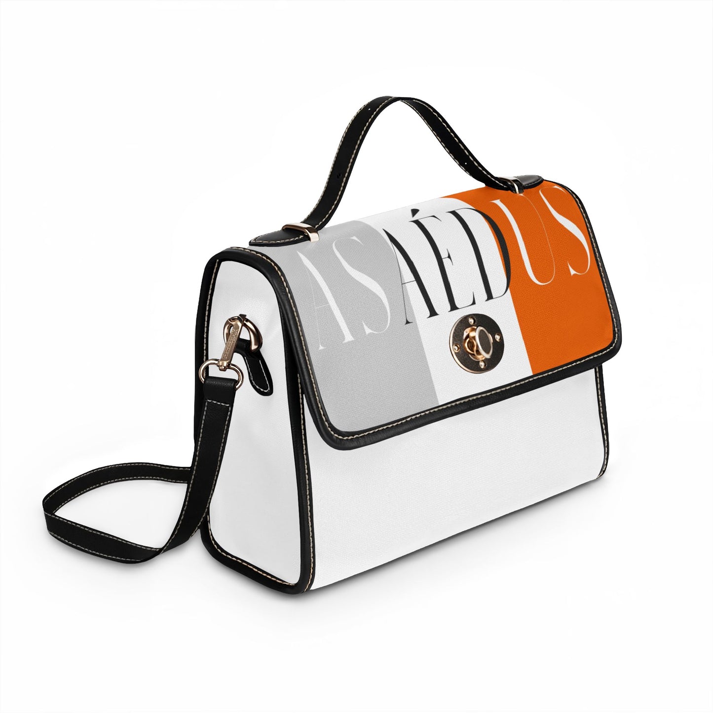 Leather Trim Satchel bag