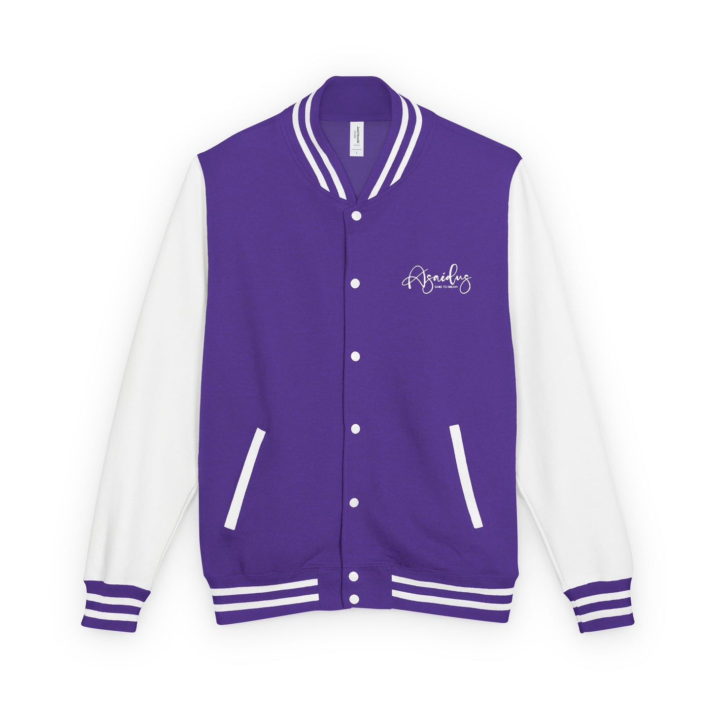 Letterman Jacket — "Asailous" Script Logo Varsity Jacket