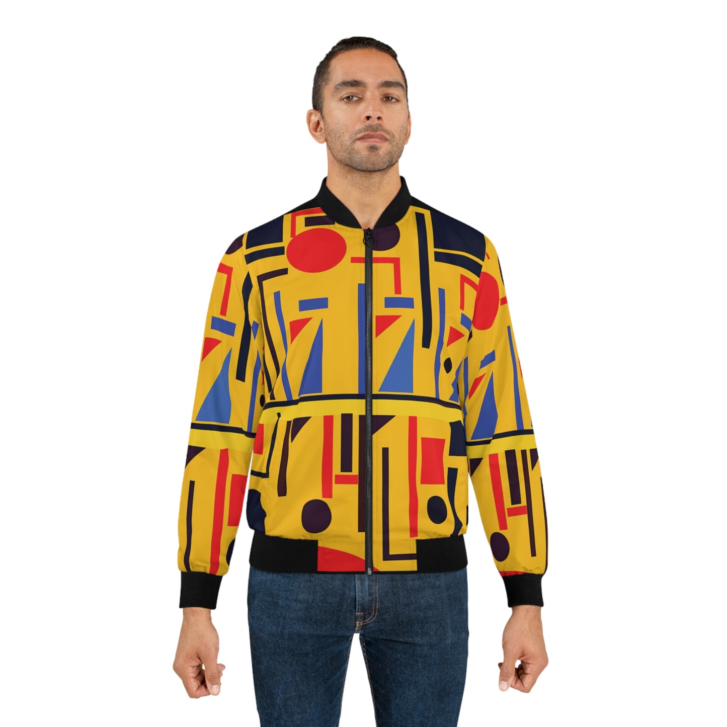 kente bomber jacket