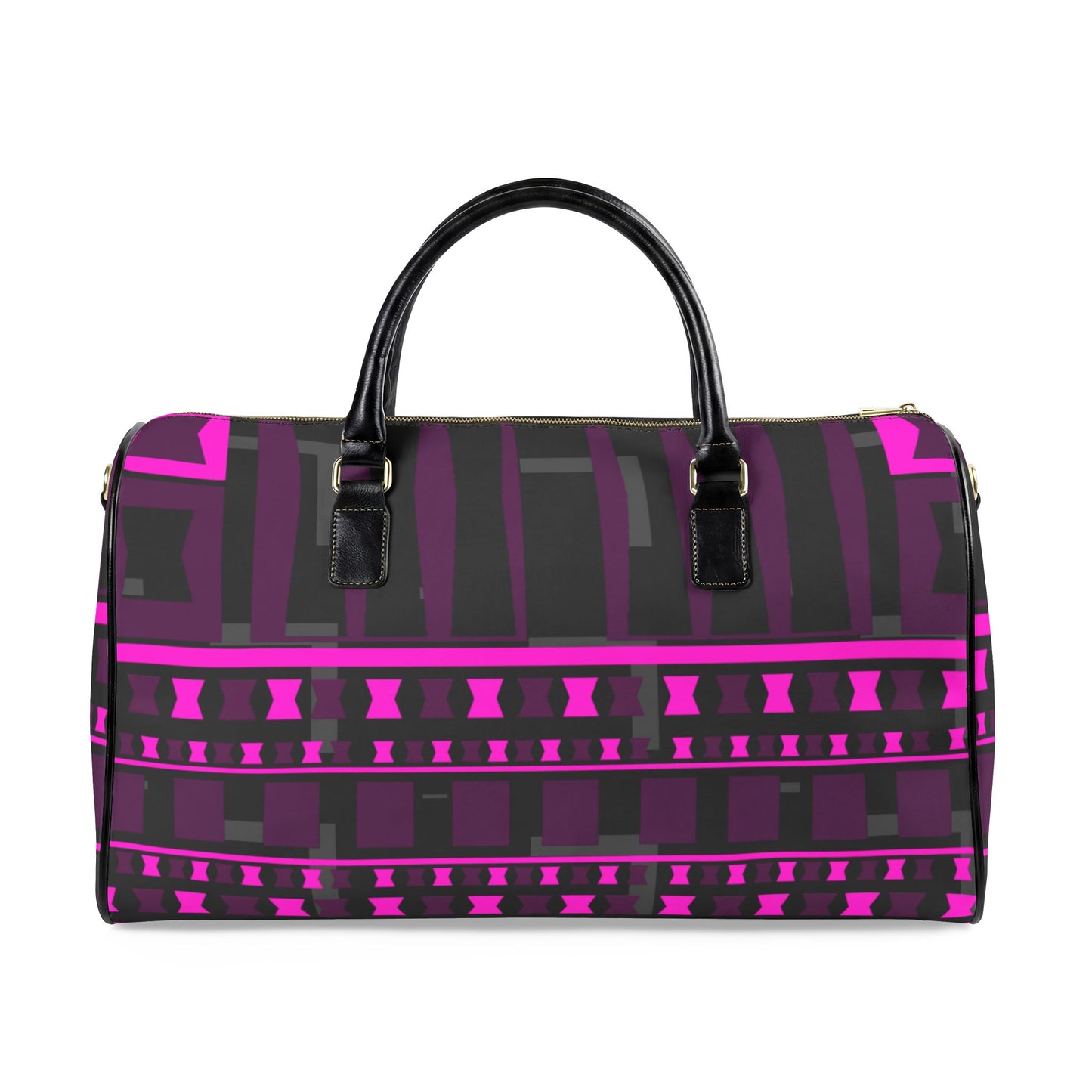 Leather Ankara Travel Bag