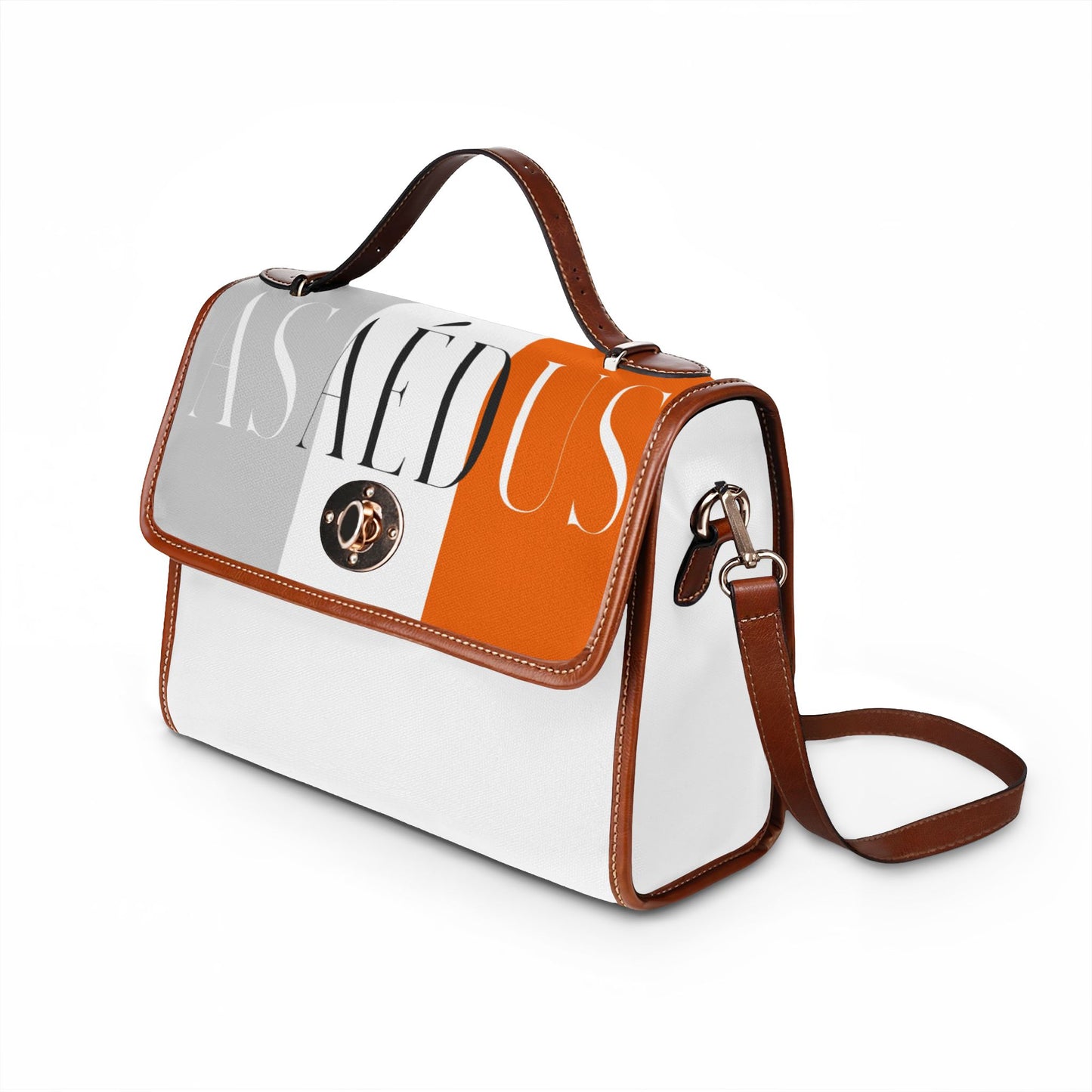 Leather Trim Satchel bag