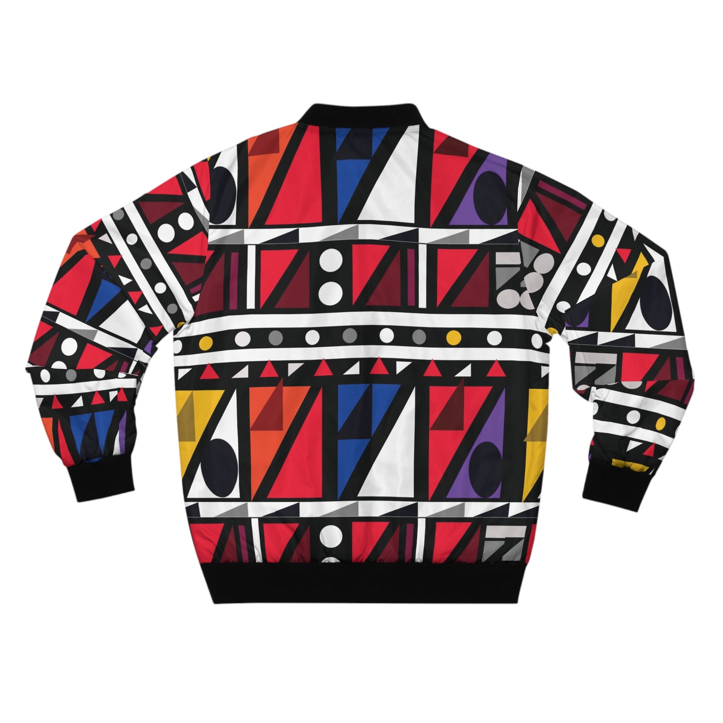 kente/geometric bomber jacket