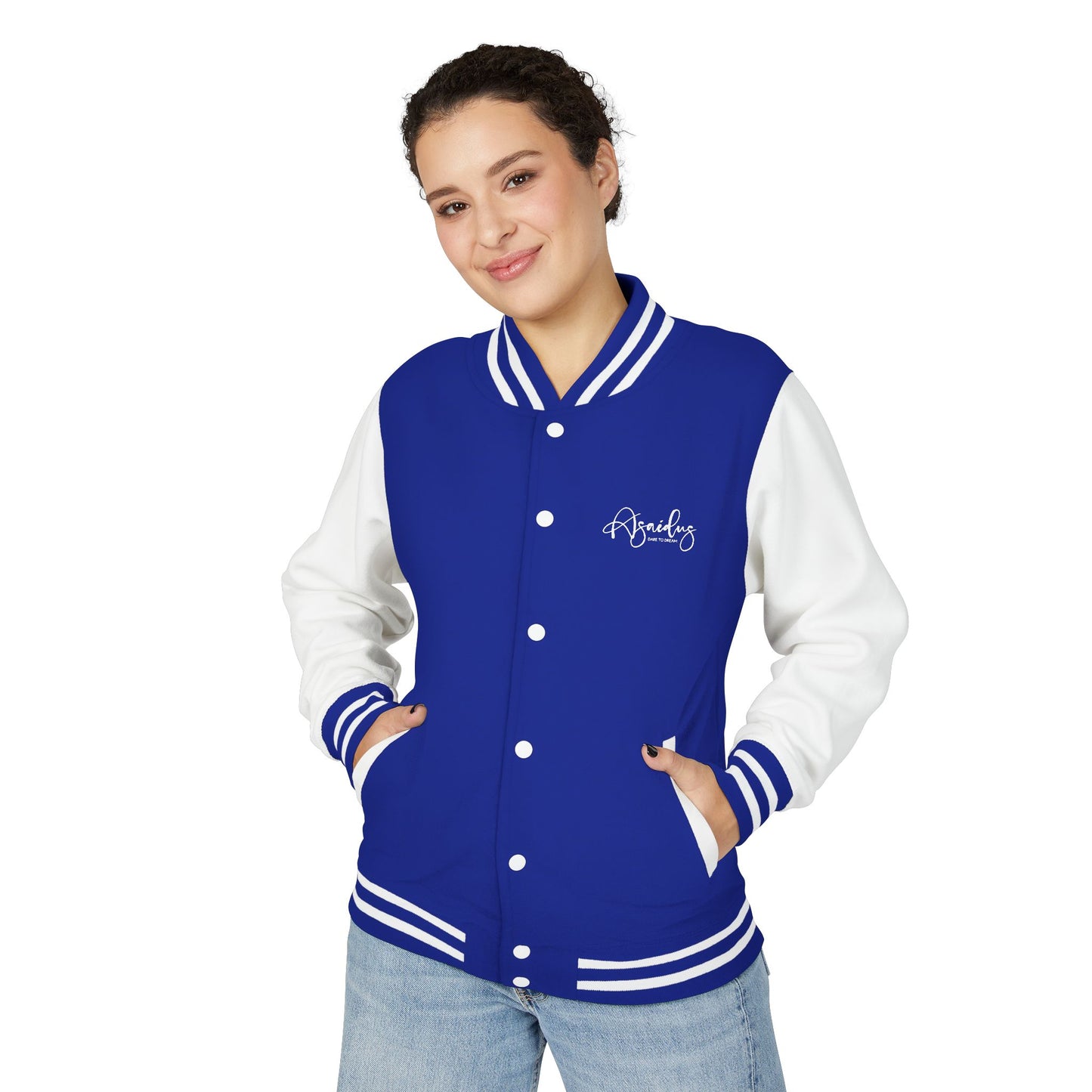 Letterman Jacket — "Asailous" Script Logo Varsity Jacket