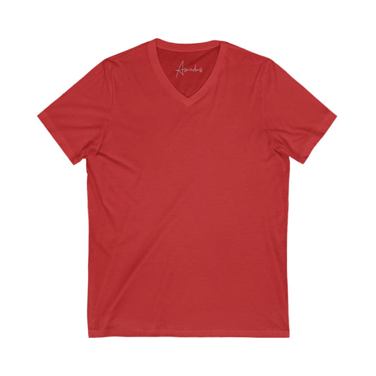 simple plain v-neck tee