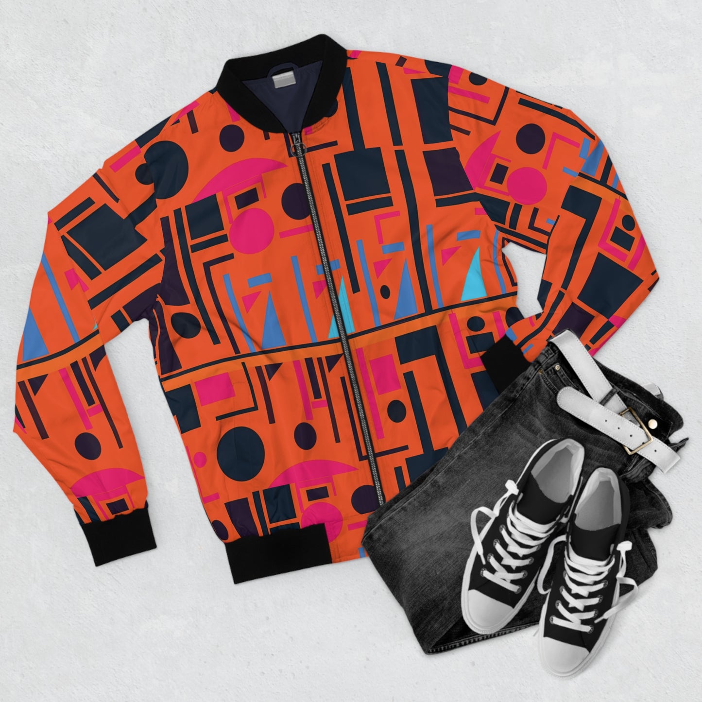 kente bomber jacket