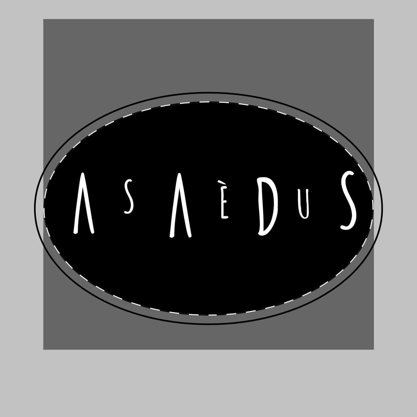 Handwoven Straw Bag – Boho Beach Tote with 'ASÀEDUS' Graphic