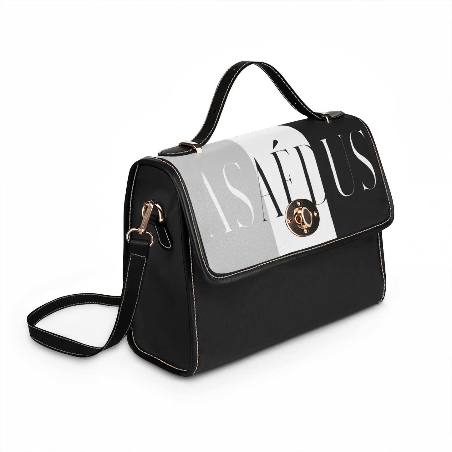Leather Trim Satchel bag