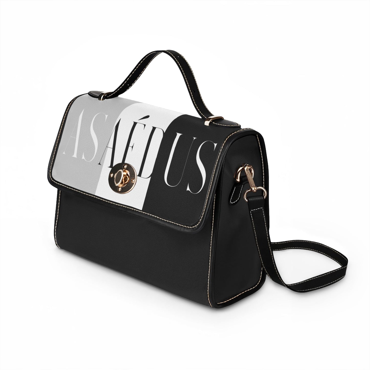 Leather Trim Satchel bag