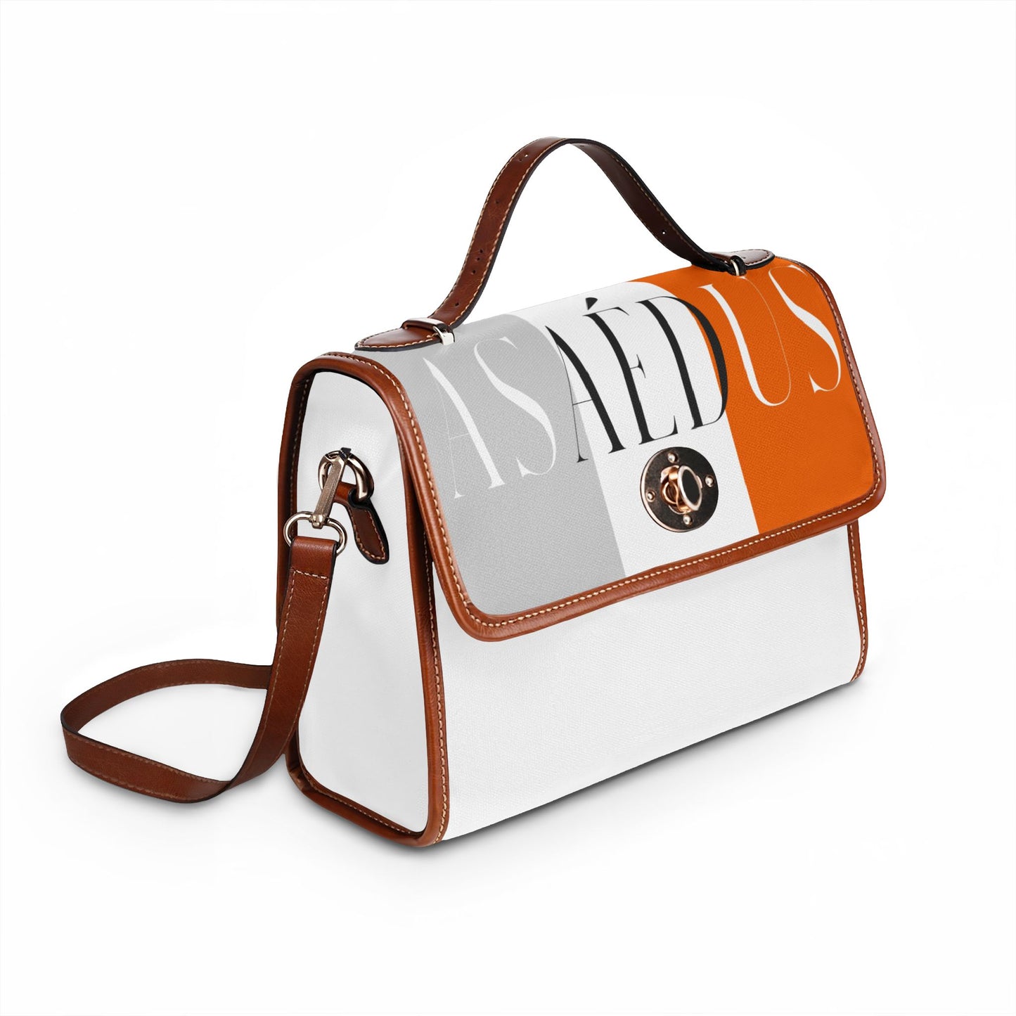 Leather Trim Satchel bag