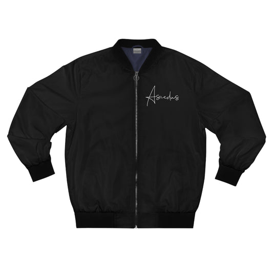 Artistic Text Bomber Jacket