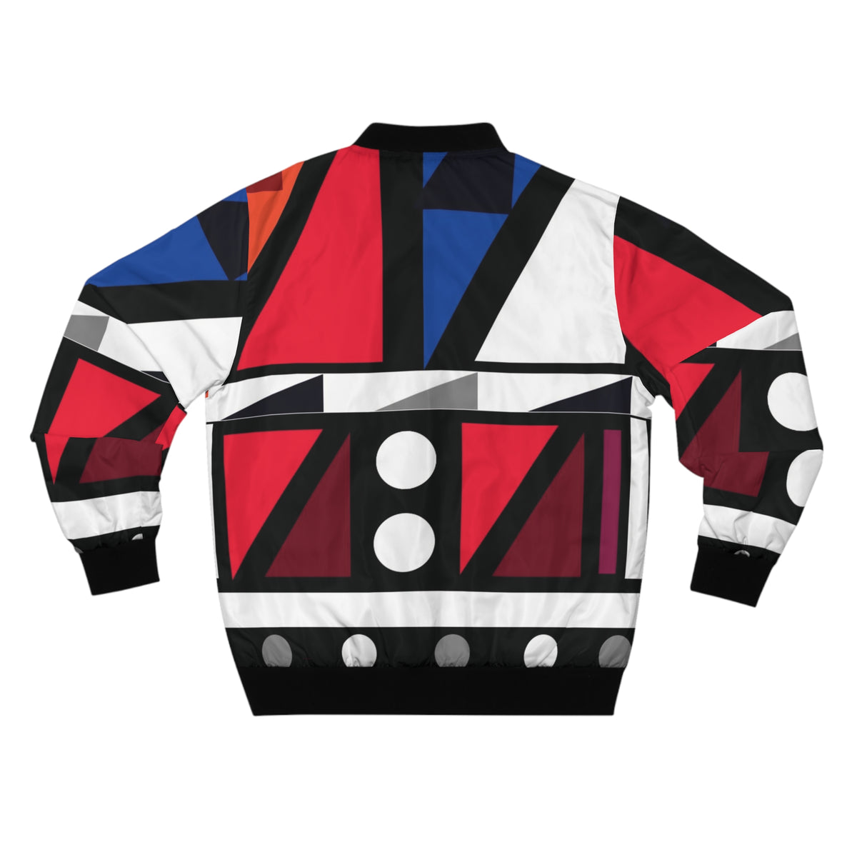 kente/geometric bomber jacket