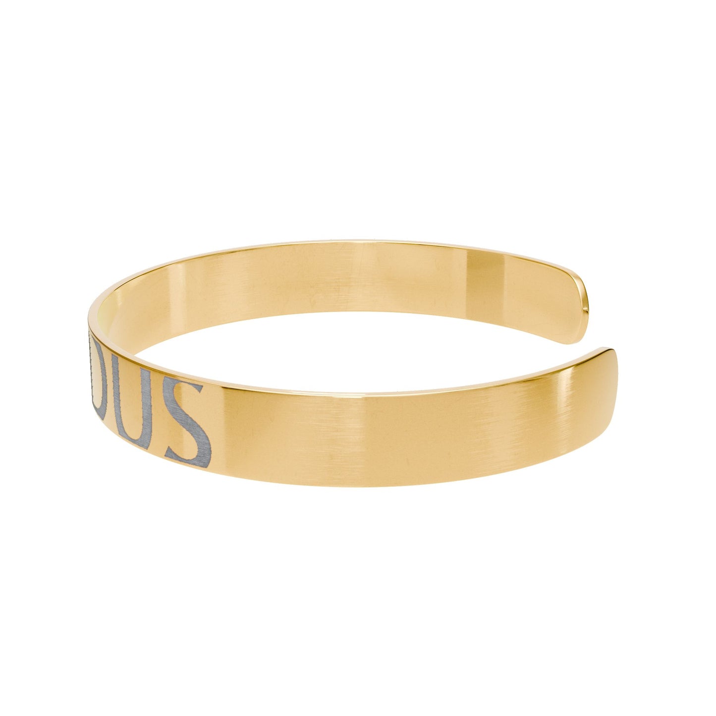 Engraved Name Cuff Bracelet | Personalized Gold Metal Cuff