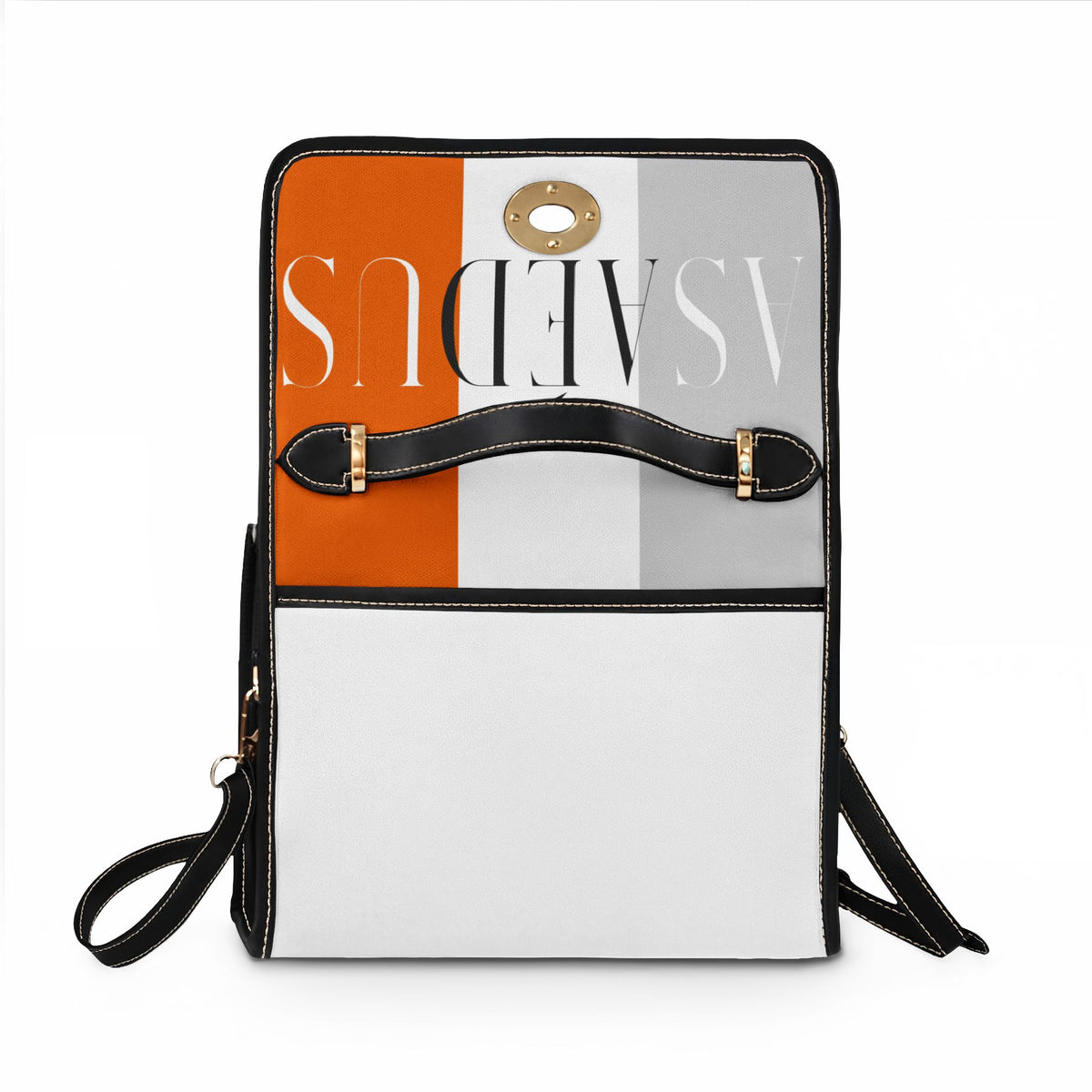 Leather Trim Satchel bag
