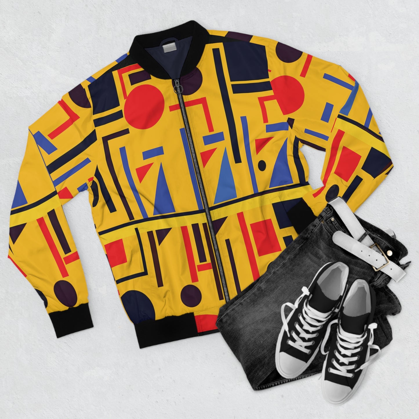 kente bomber jacket