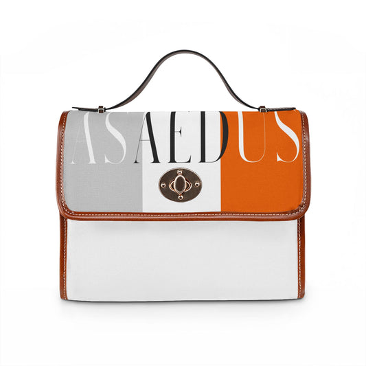 Leather Trim Satchel bag