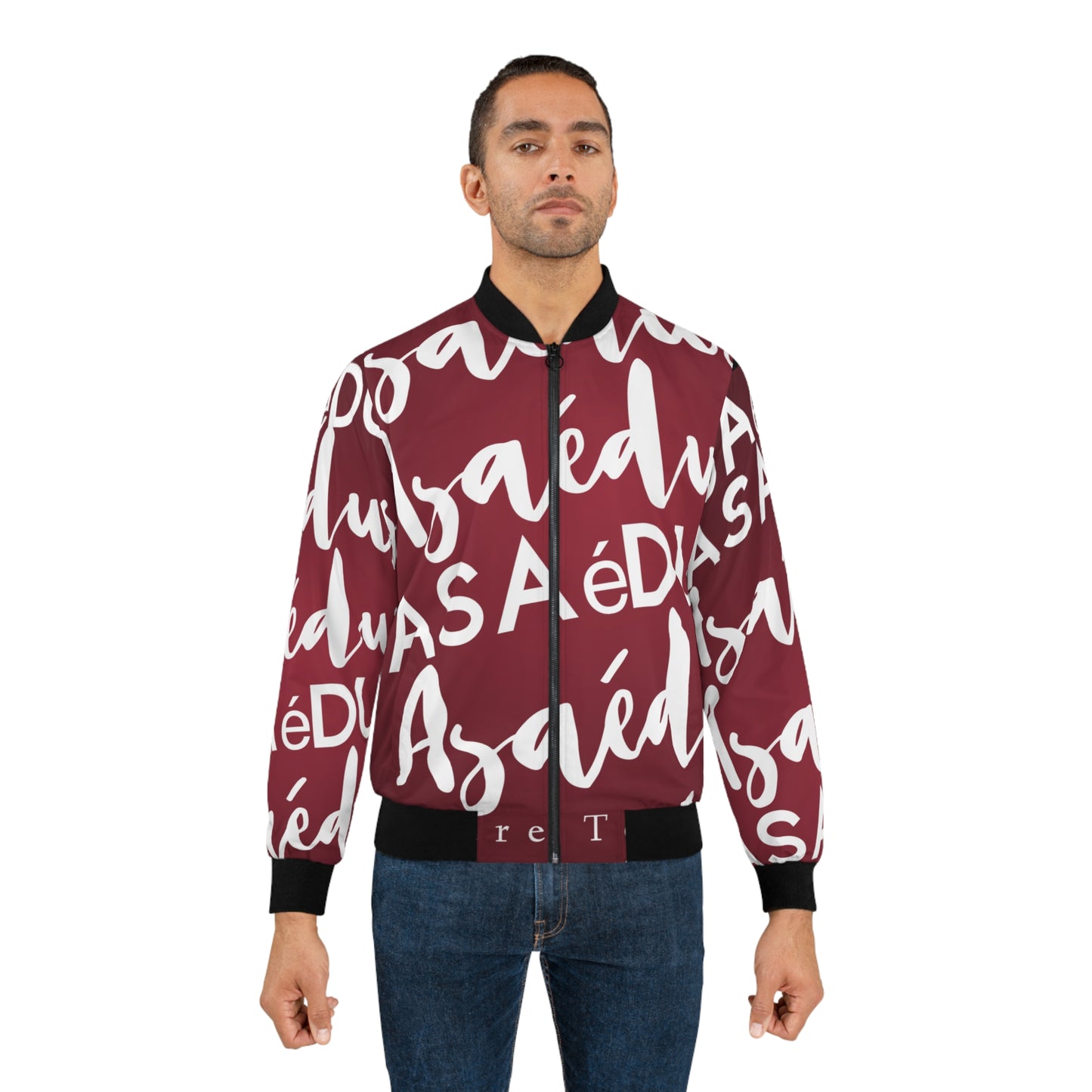 Artsy bomber jacket