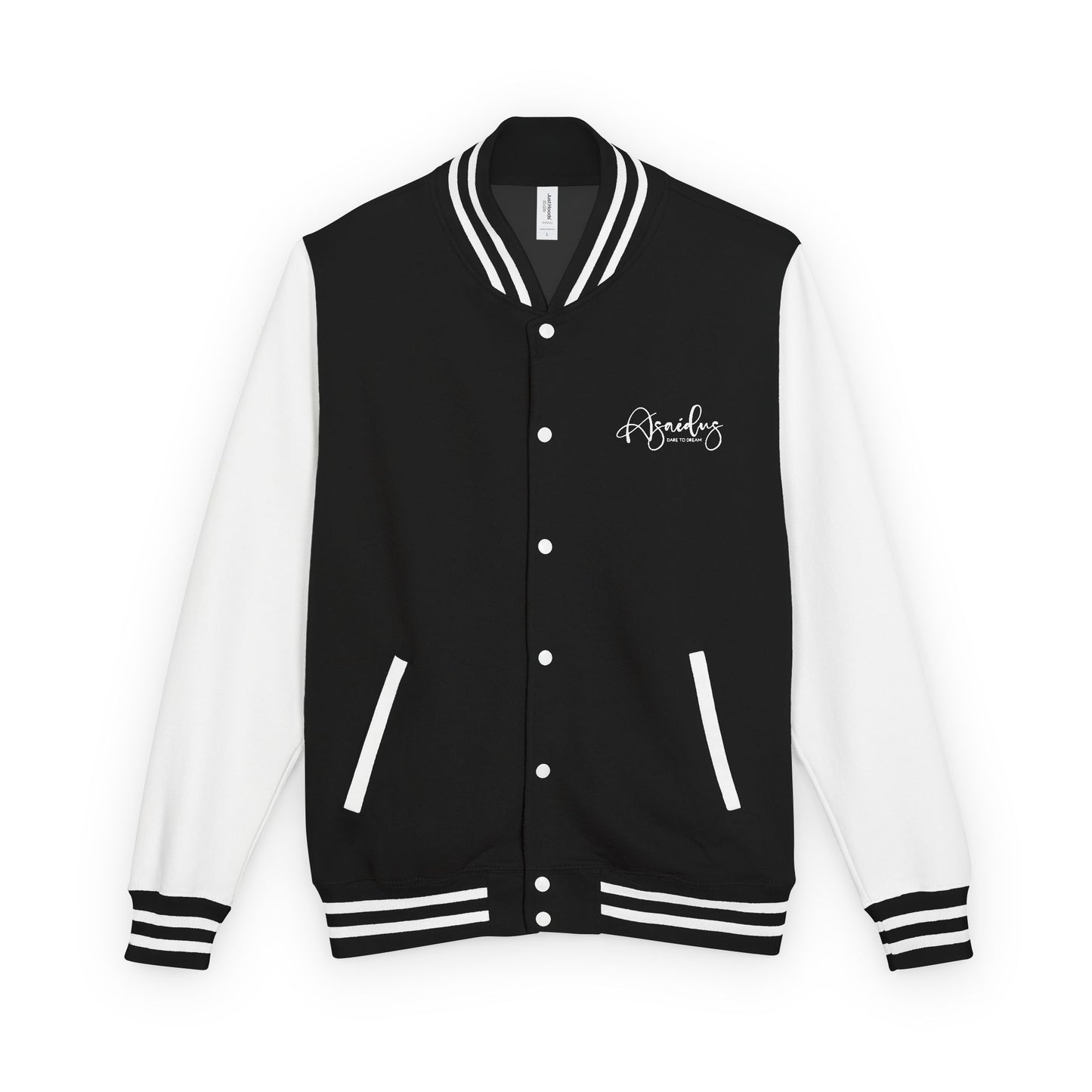 Letterman Jacket — "Asailous" Script Logo Varsity Jacket
