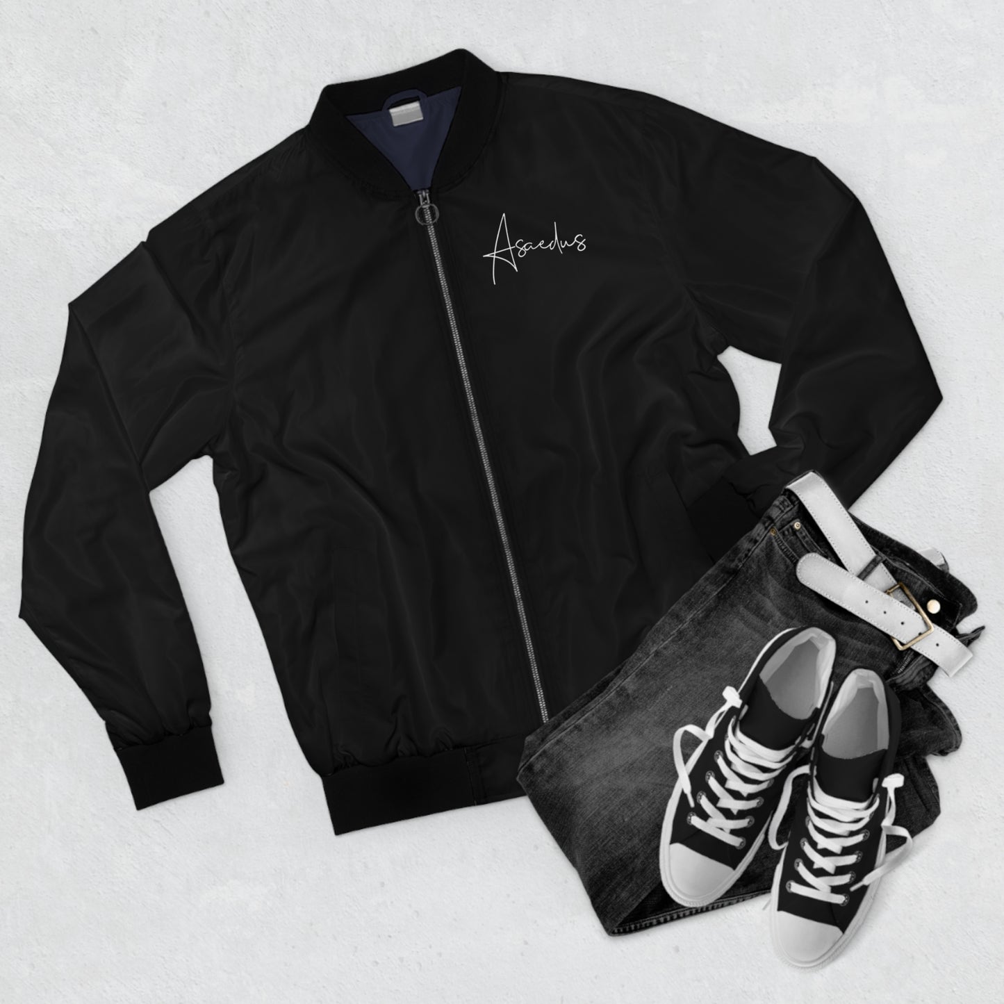 Artsy bomber jacket