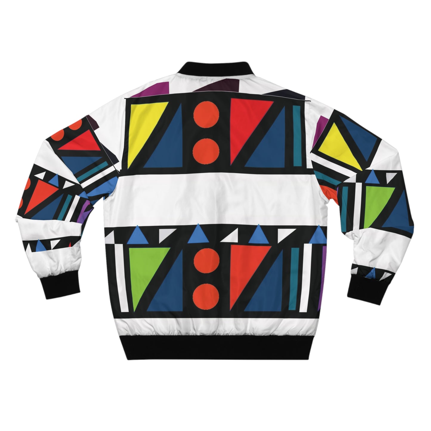 kente/geometric bomber jacket