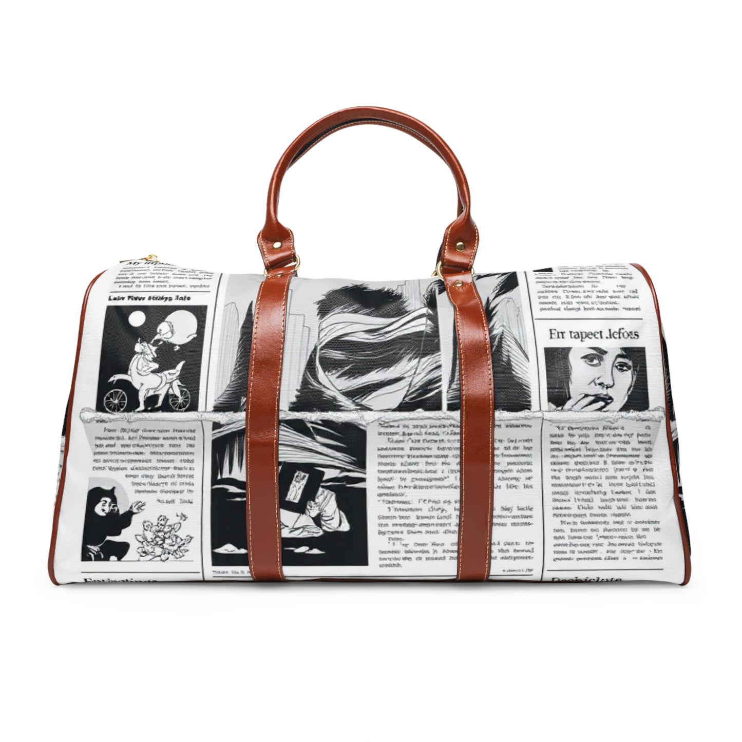 Newspaper Travel Bag
