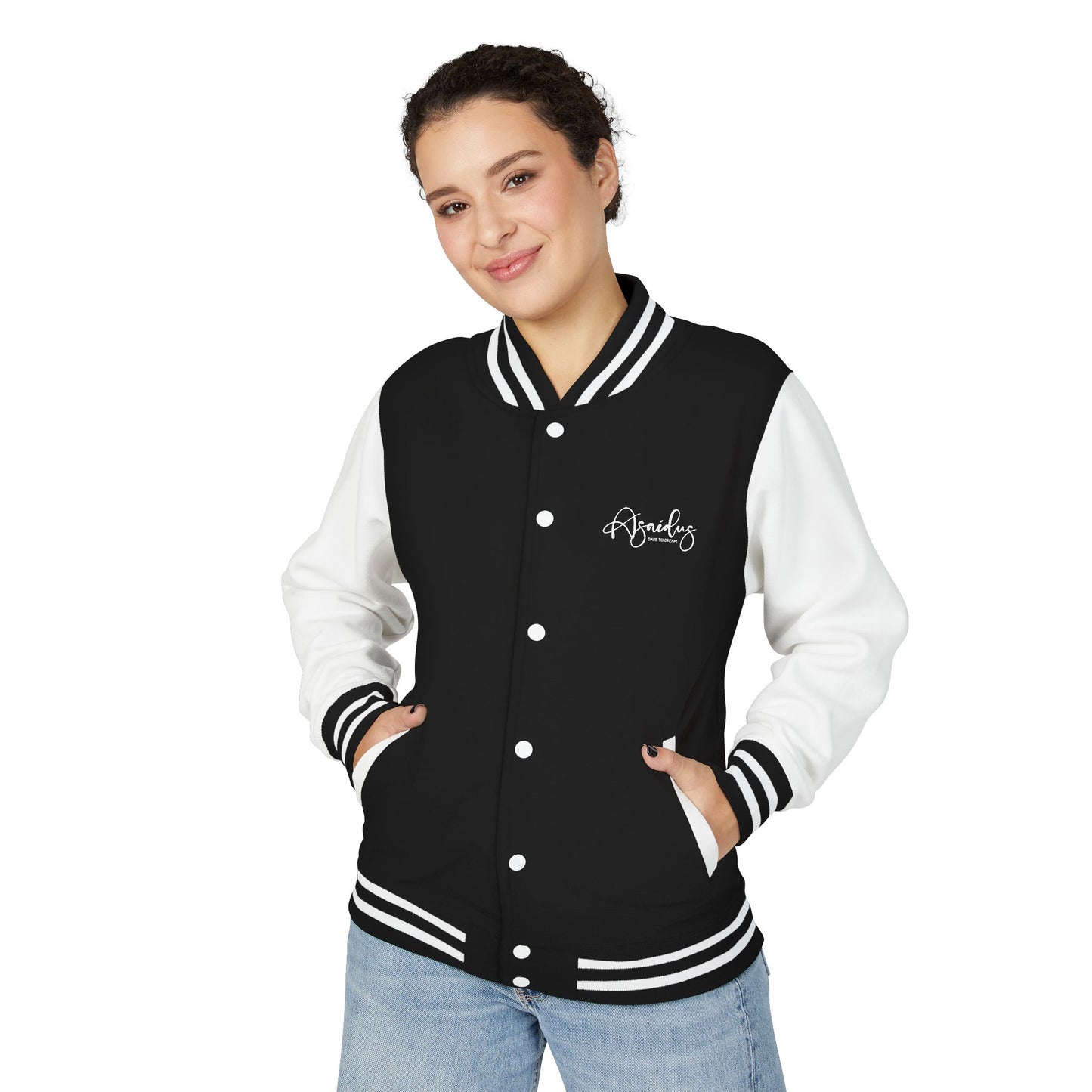 Letterman Jacket — "Asailous" Script Logo Varsity Jacket