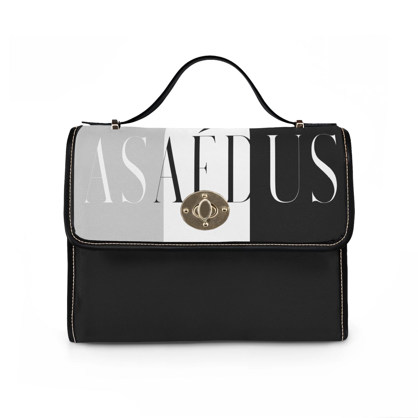 Leather Trim Satchel bag