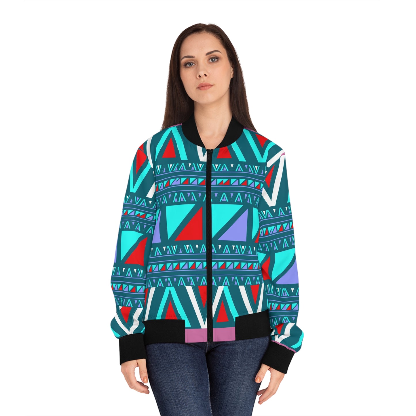 Ankara Bomber Jacket Women's