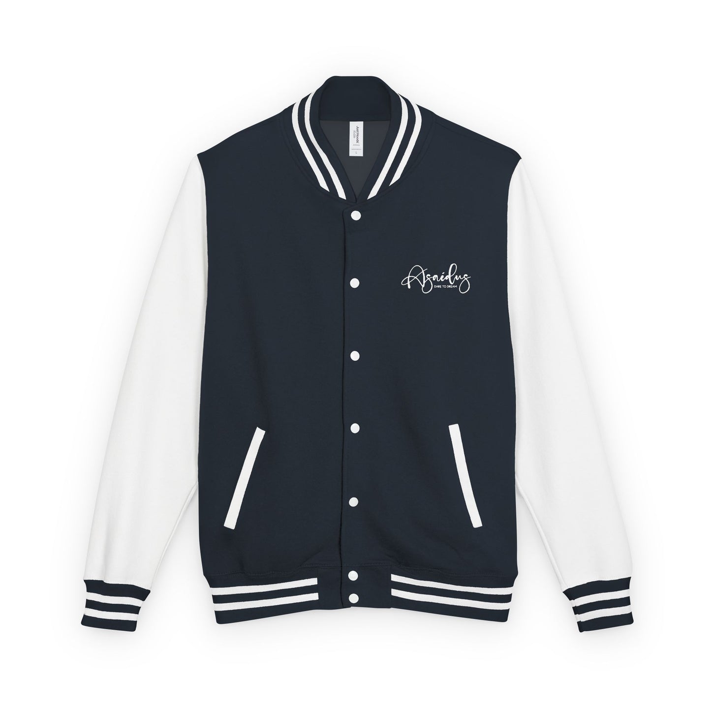 Letterman Jacket — "Asailous" Script Logo Varsity Jacket