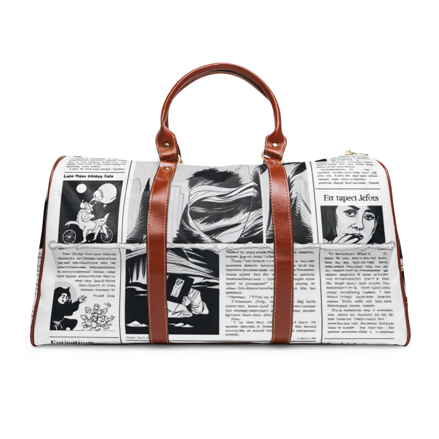 Newspaper Travel Bag