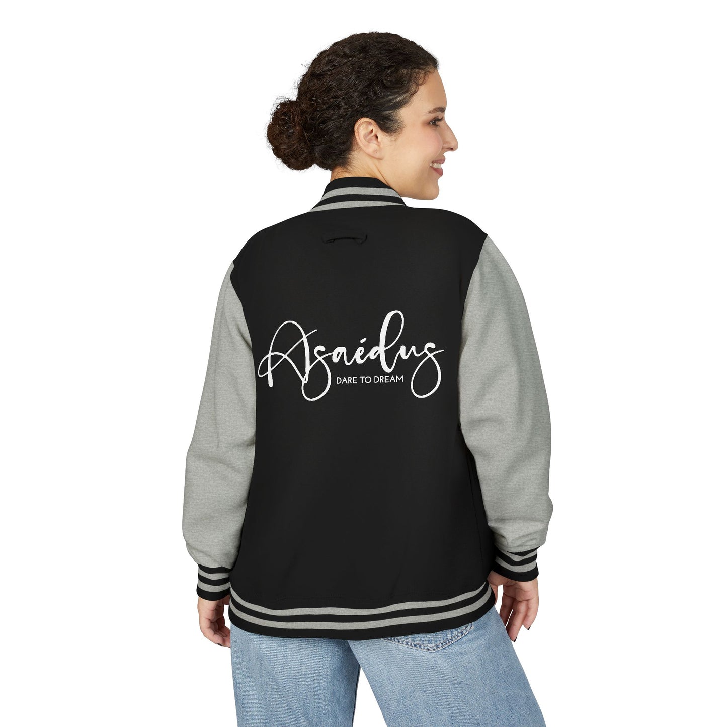 Letterman Jacket — "Asailous" Script Logo Varsity Jacket