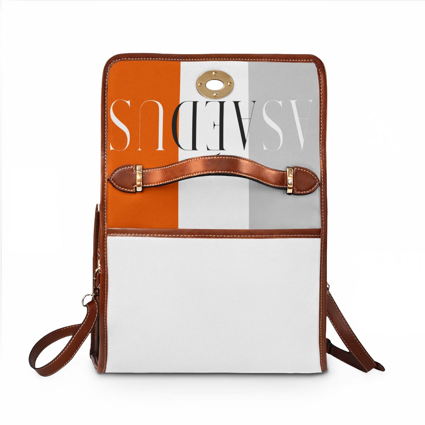 Leather Trim Satchel bag