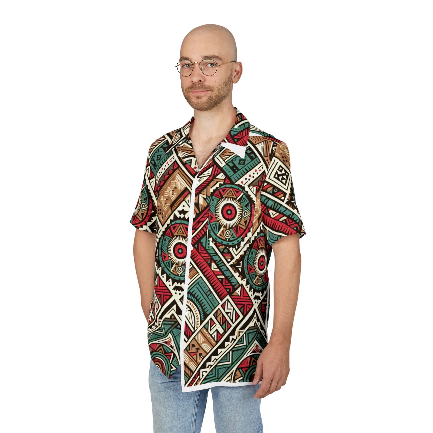 Unisex Hawaiian Button-Down Shirt (AOP)