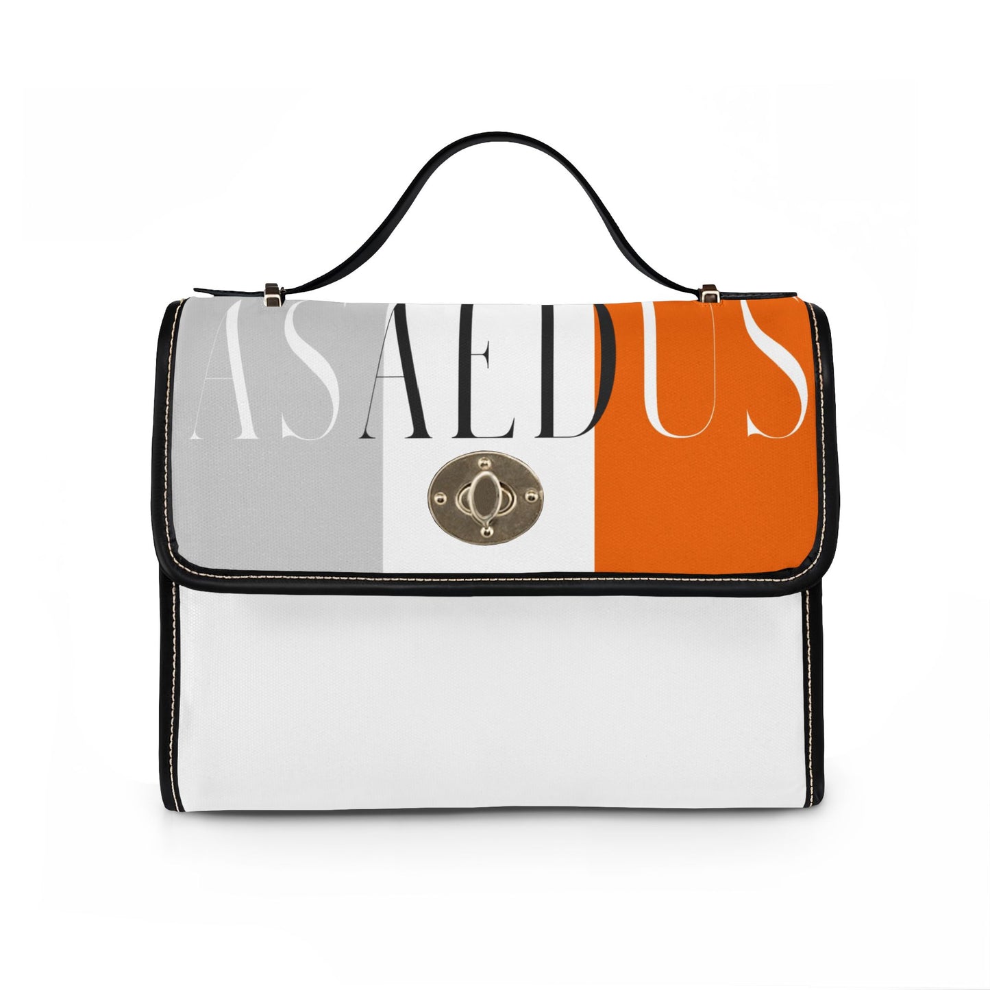 Leather Trim Satchel bag
