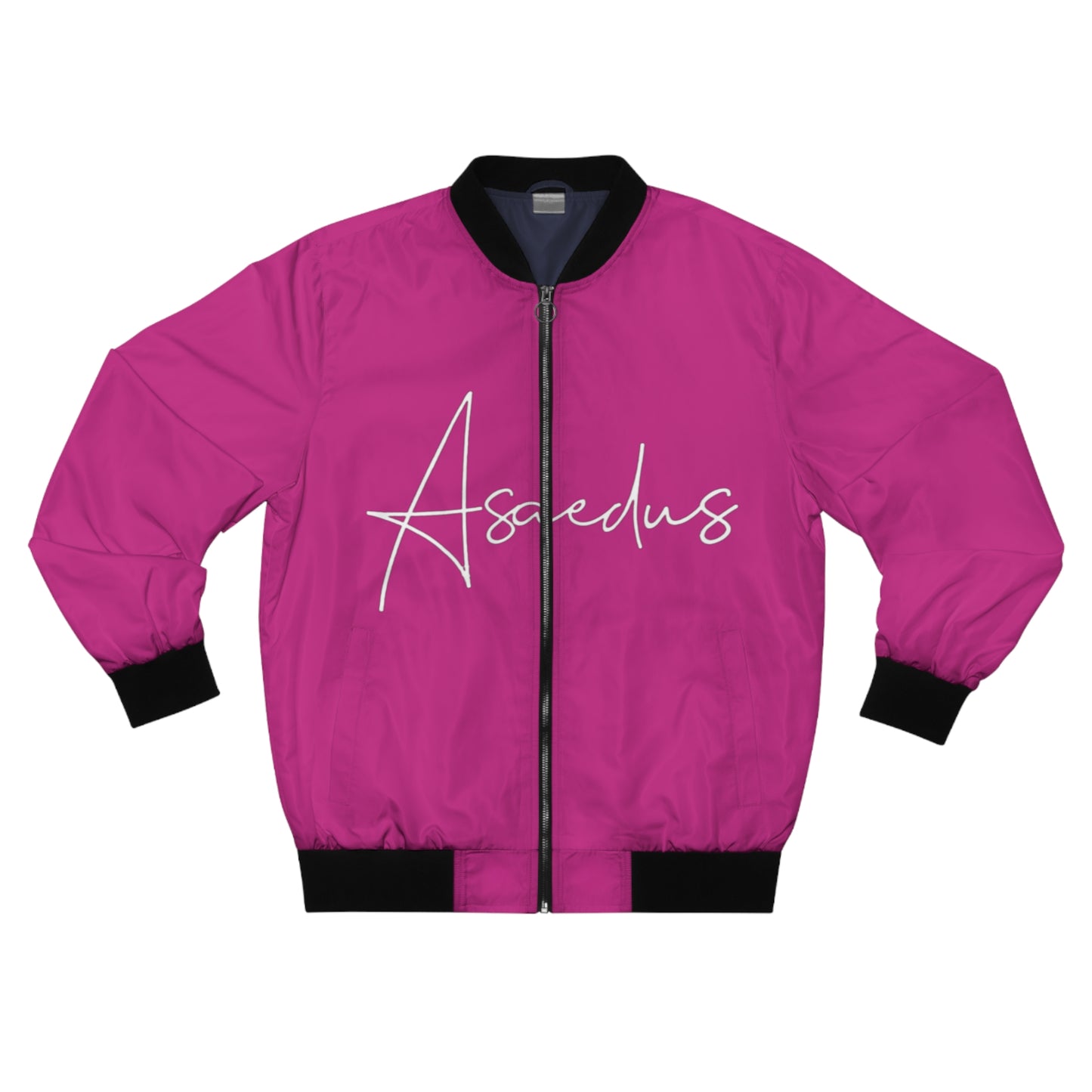 Artistic Text Bomber Jacket