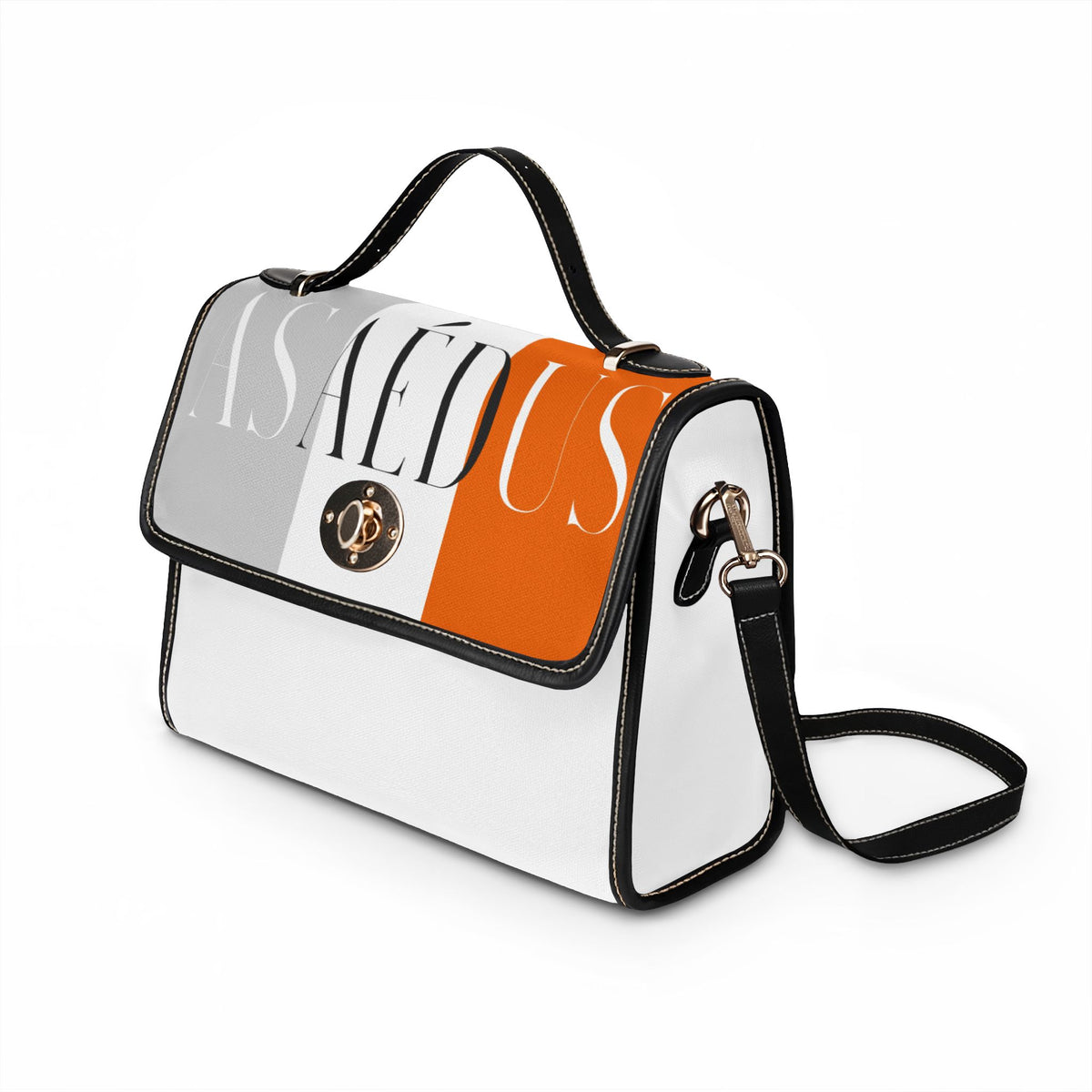 Leather Trim Satchel bag