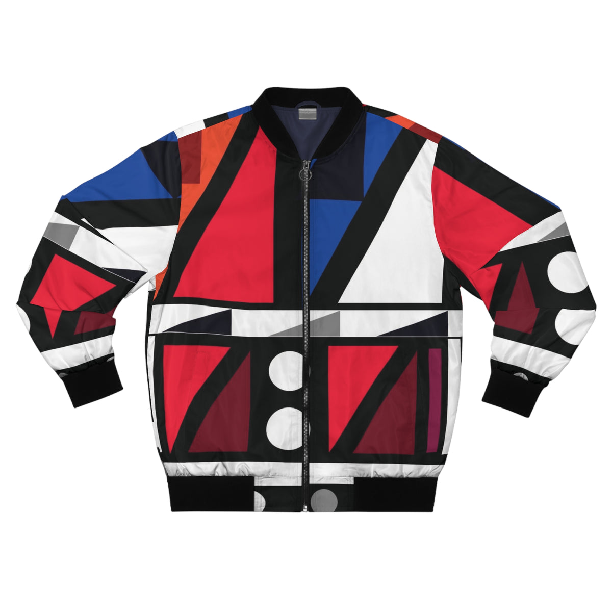 kente/geometric bomber jacket