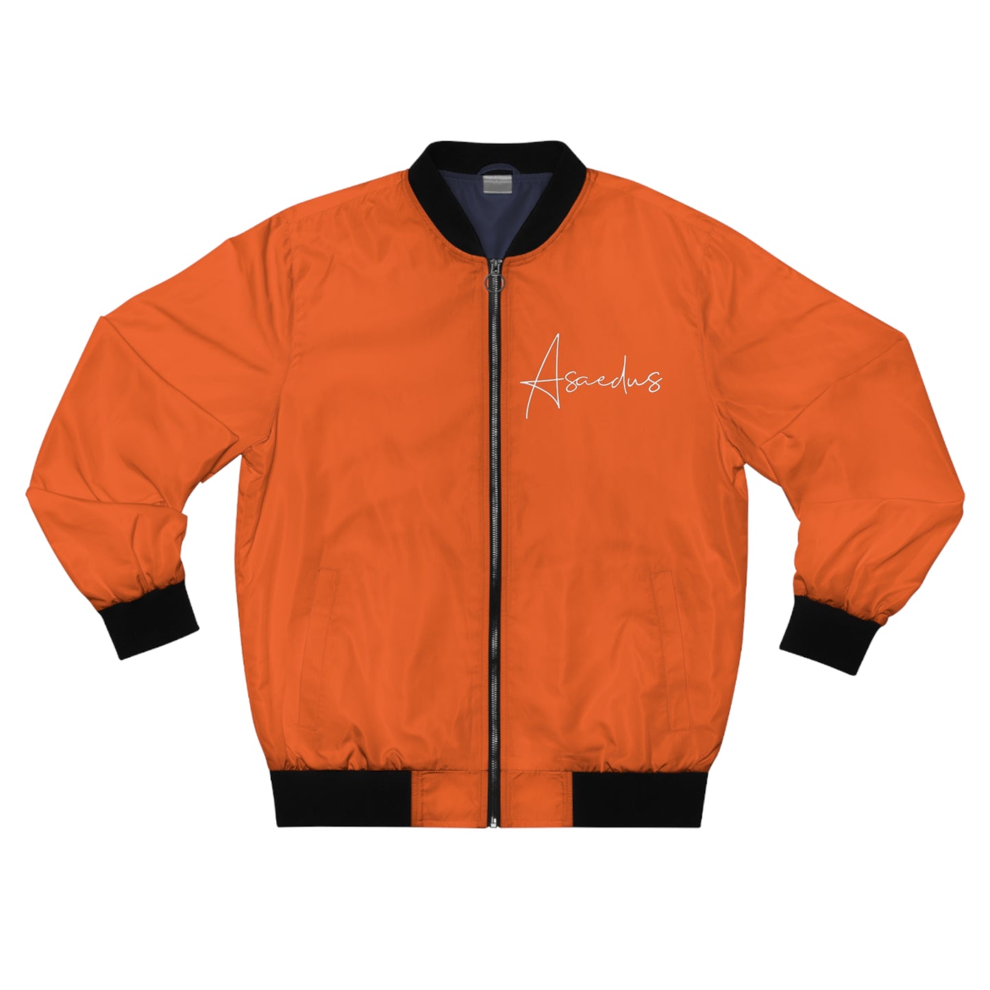 Artistic Text Bomber Jacket