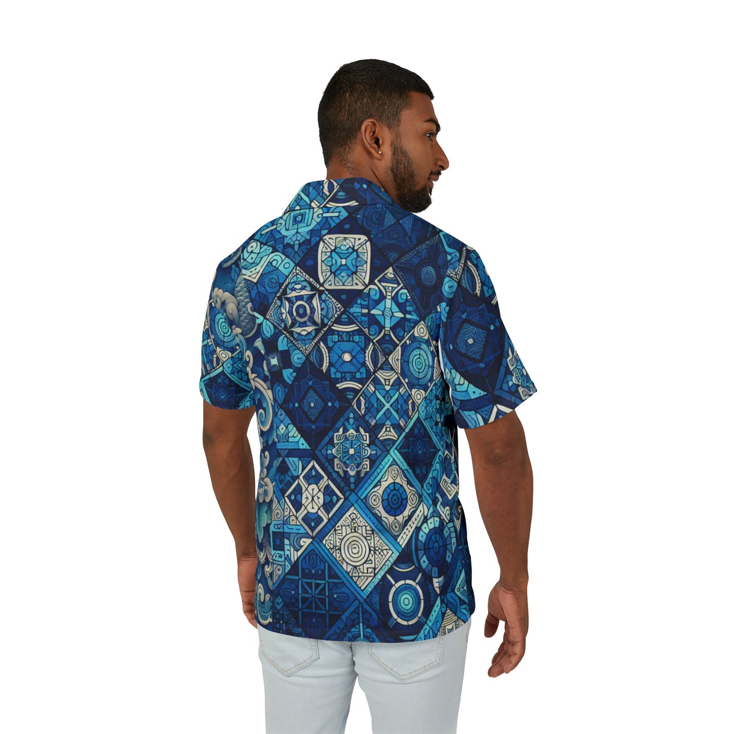 T-Shirt for Creative Minds - Men's Hawaiian Camp Shirt Design