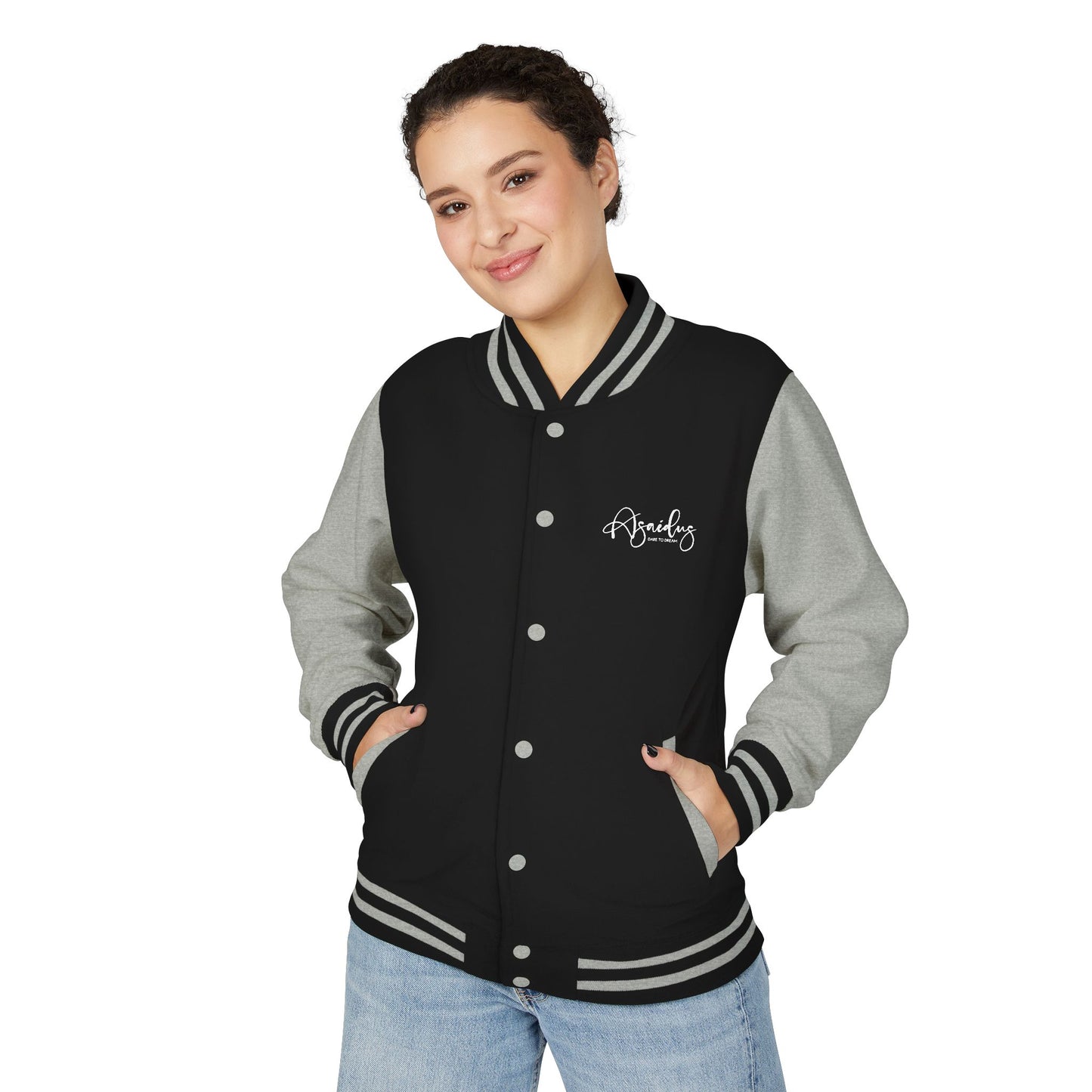 Letterman Jacket — "Asailous" Script Logo Varsity Jacket