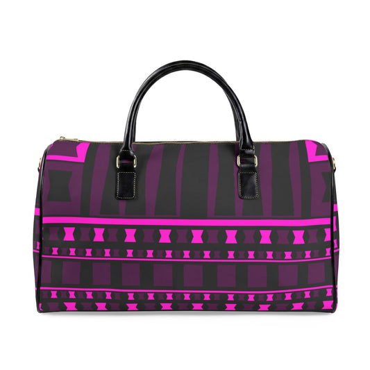 Leather Ankara Travel Bag