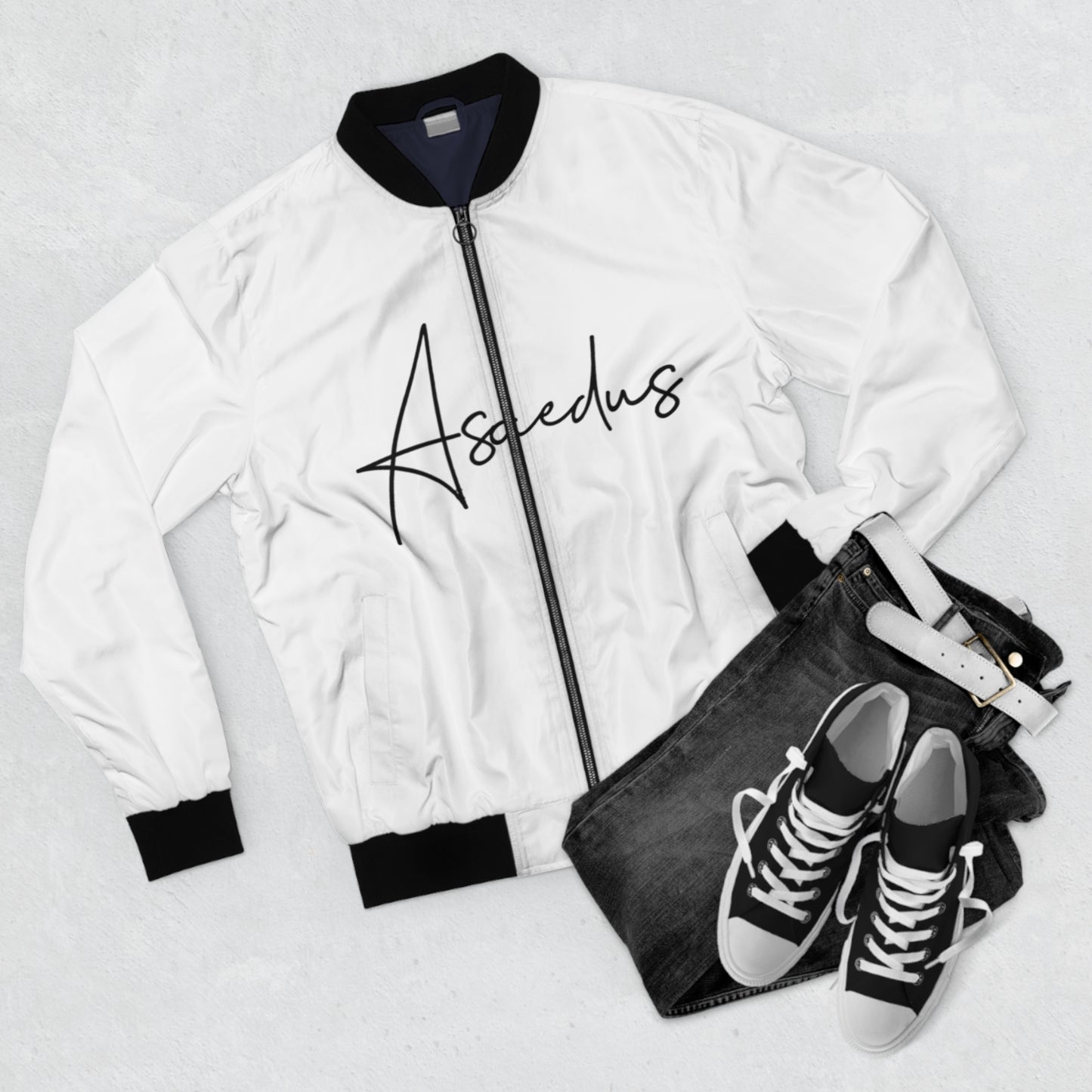 Artsy text  Bomber Jacket