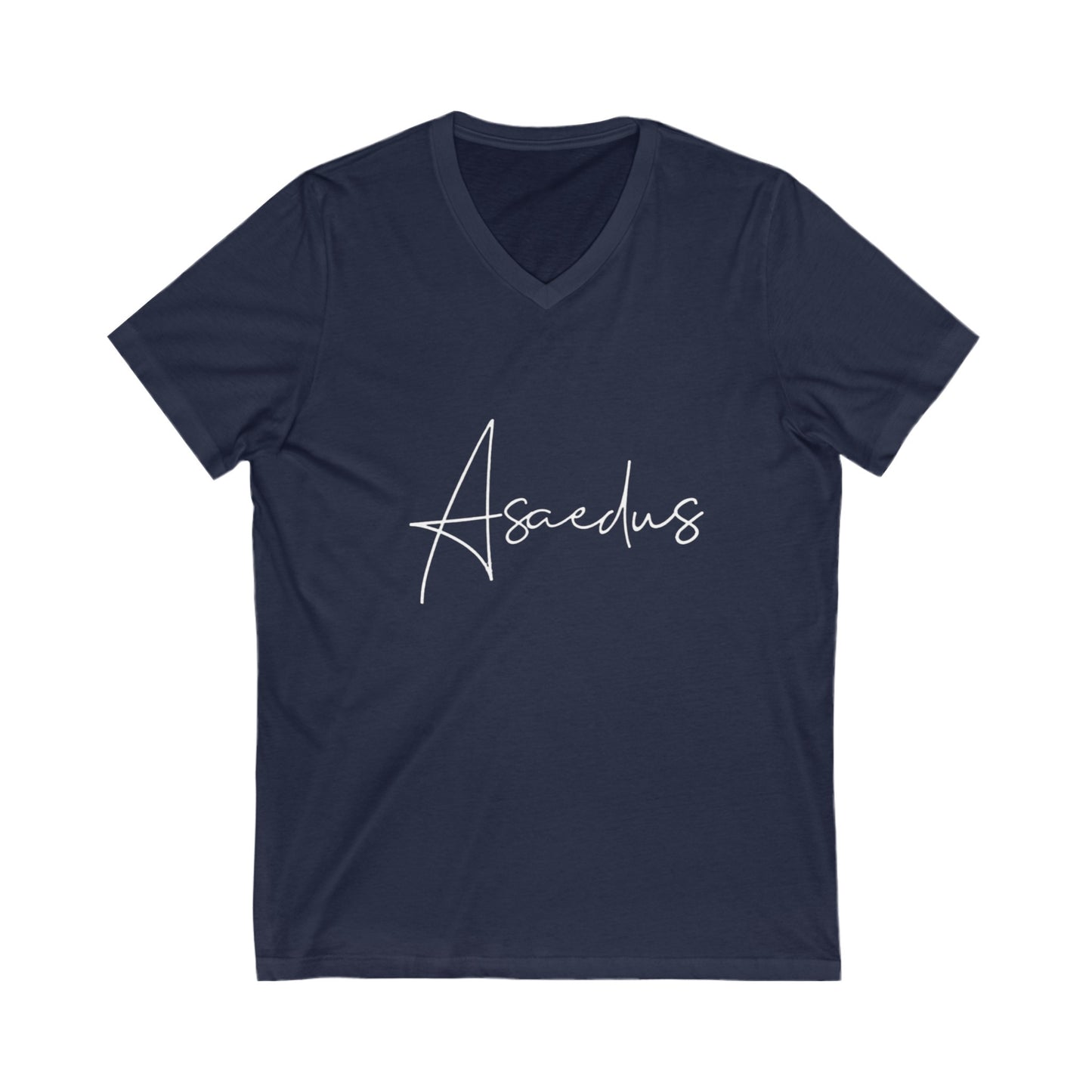 Navy Asaedus  V-Neck Tee